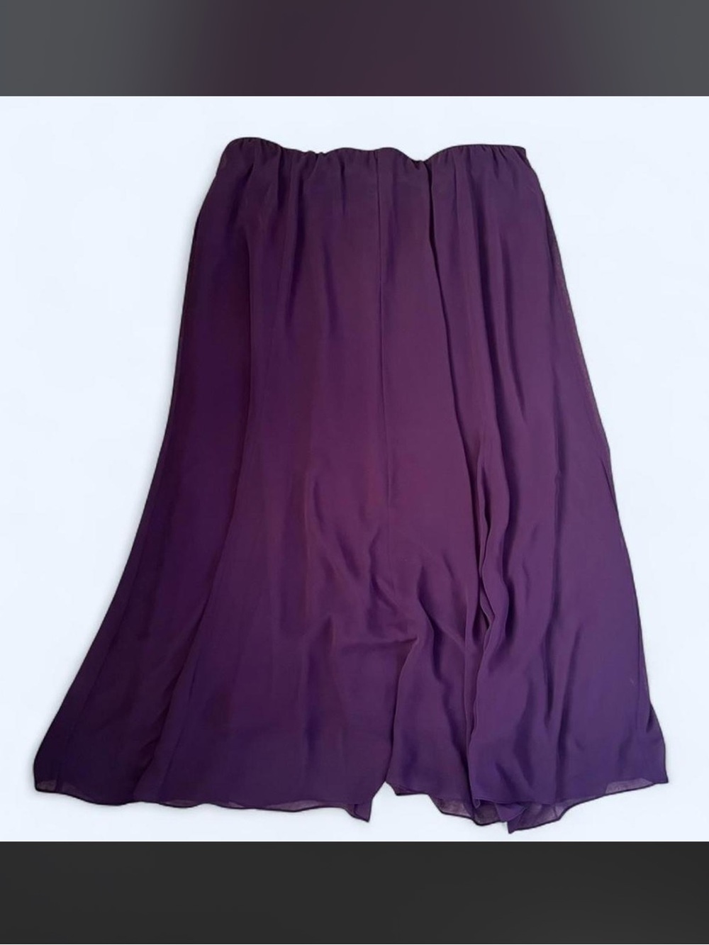 Alex Evenings Deep Purple Maxi Skirt